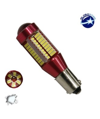 GloboStar® BA9S - T4W 40193  Λάμπα Αυτοκινήτου Can LED Can Bus με 78 SMD 4014 12 Volt 5.5W 660 lm 360° Ψυχρό Λευκό 6000k